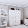 Hanah Home Armario Duru 4 Puertas Blanco Mate